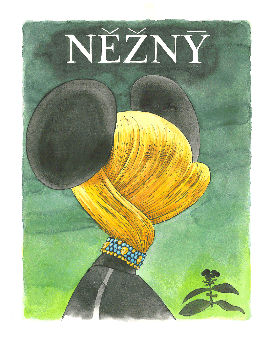 VYLEŤALOVÁ NEŽNÁ DANGLAR FINE ART PRINT GRAPHIC