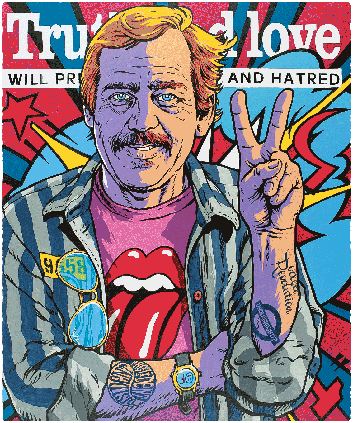 VACLAV HAVEL DANGLAR ICONIC PRINT