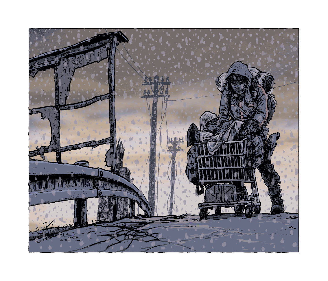 THE ROAD CESTA CORMAC MCCARTHY DANGLAR FINE ART PRIN ON DEMAND