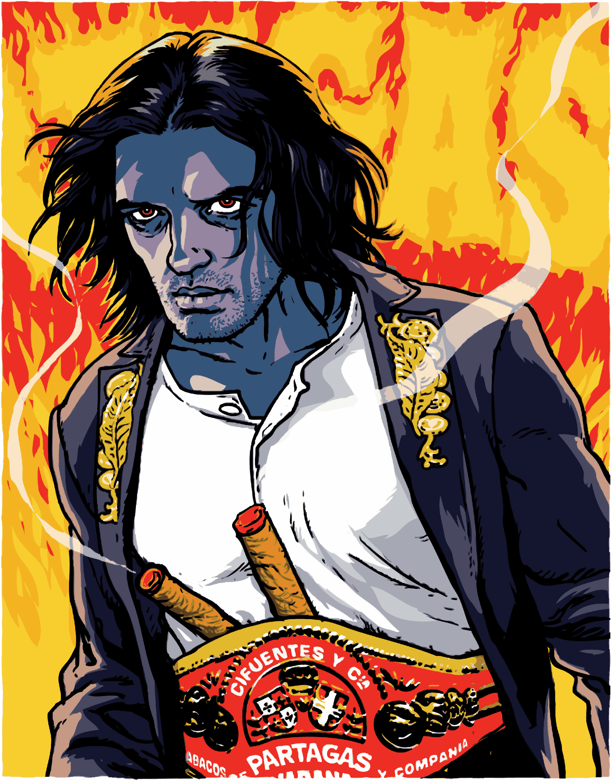 PARTAGAS DANGLAR BANDERAS RODRIGUEZ PAINTINGS