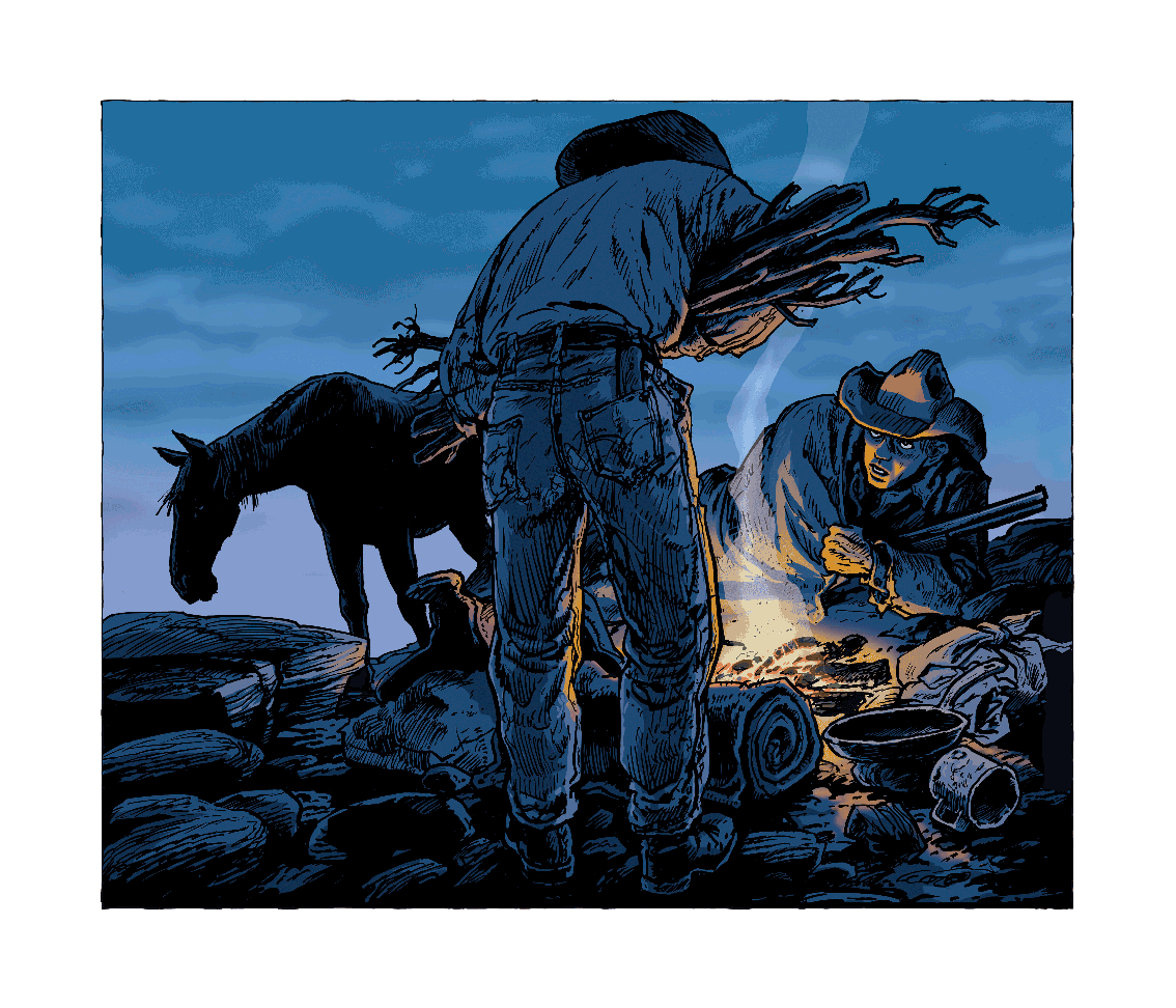 THE CROSSING / HRANICE CORMAC McCarthy DANGLAR FINE ART PRINT ON DEMAND