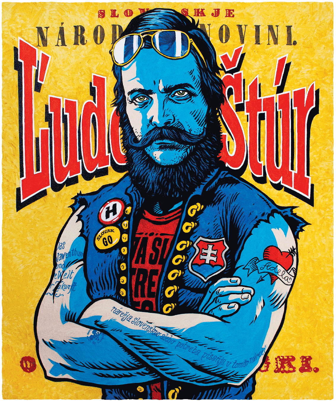 ĽUDOVÍT ŠTÚR DANGLAR PRINT ART GRAPHIC