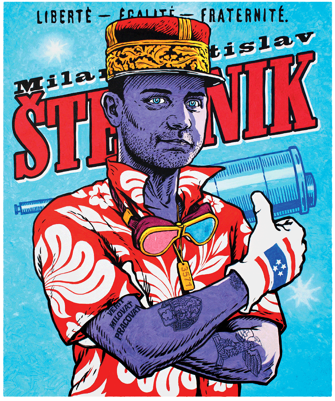 Danglar M.R.Štefánik print