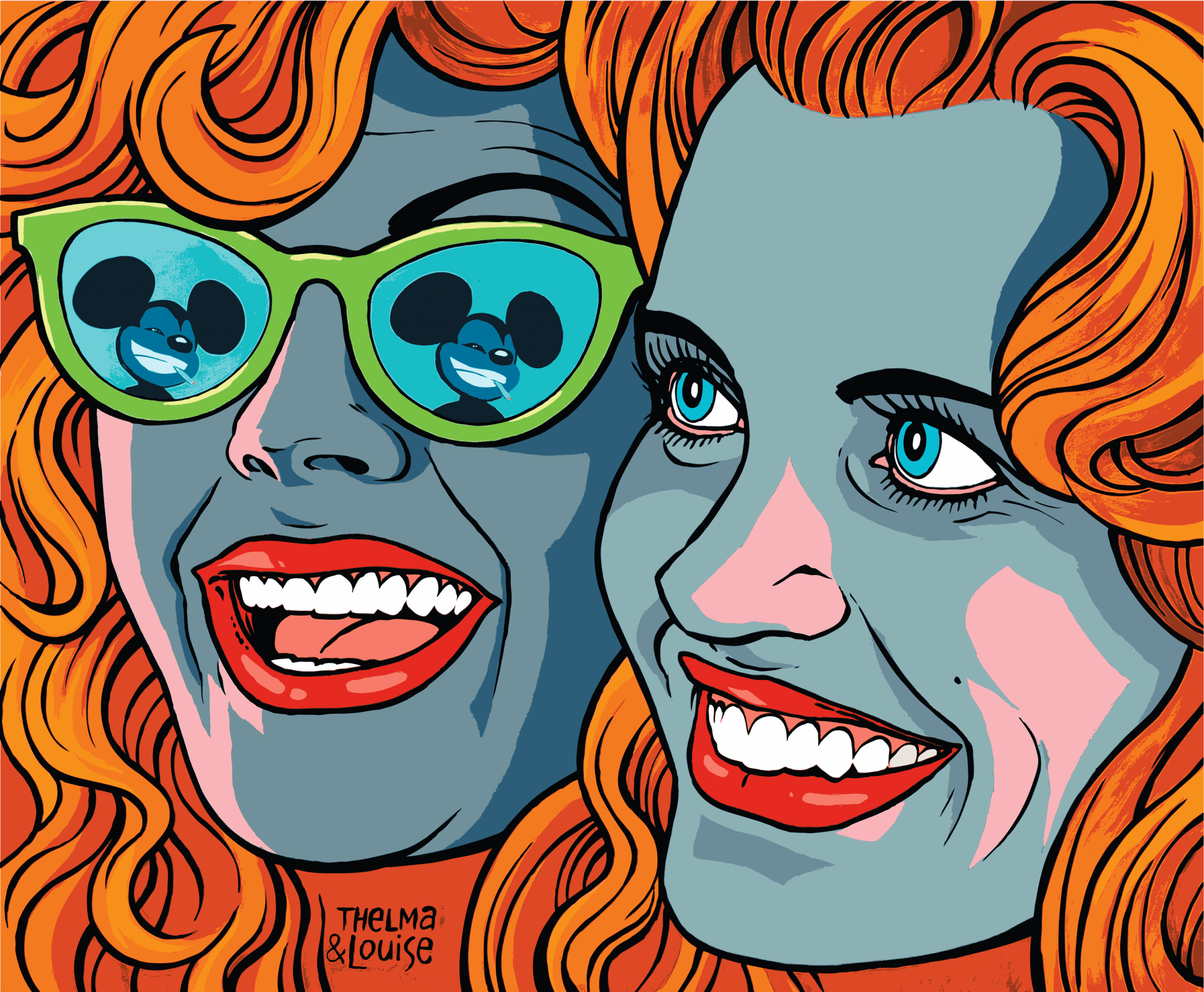 THELMA & LOUISE DANGLAR SUSAN SARANDON GEENA DAVIS RIDLEY SCOTT