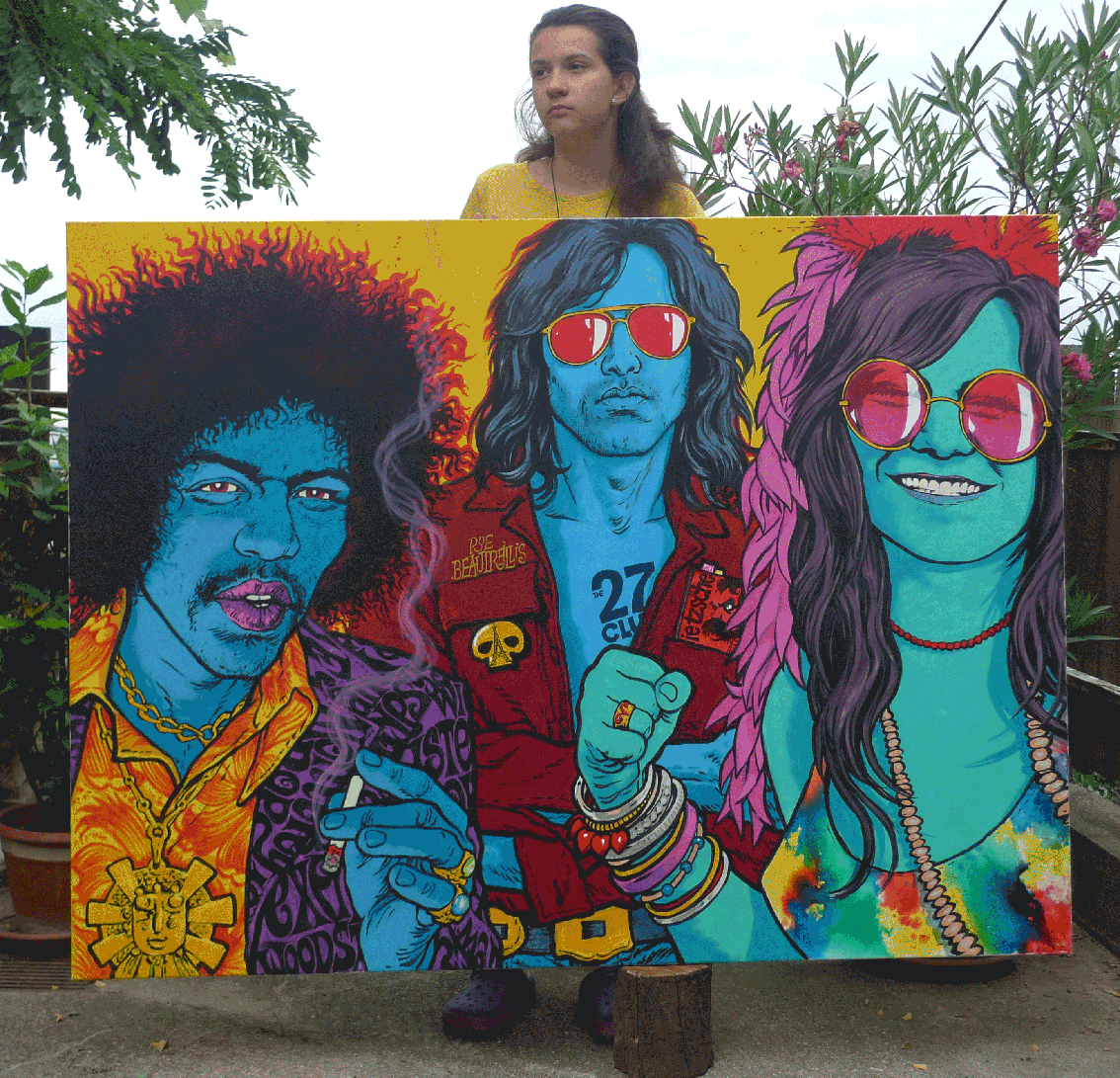 Janis Joplin Jimmy Hendrix Club 27 Jim Morrison